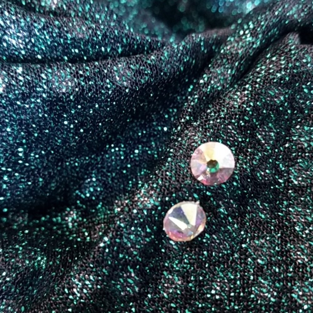 SWAROVSKI AURORA BOREALIS EARRING STUDS